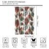 Mid Century Bohe Tropical Leaf Curtains, Abstract Geometric Pattern Boys and Girls Bedroom Living Room Dormitory Window Curtains 42x63in view 2