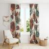 Mid Century Bohe Tropical Leaf Curtains, Abstract Geometric Pattern Boys and Girls Bedroom Living Room Dormitory Window Curtains 42x63in view 3