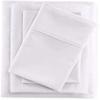 Sheet Set 4 Piece - Cal King Size Cotton Bed Sheets 400TC Egyptian Quality Sheets - Fits Upto 16" Deep Pocket Mattress, Long Staple & Extra Soft Sheets and Pillow Cases - White Solid. view 1