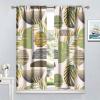 Green Abstract Leaf Print Bedroom Curtains,Bohe Medieval Minimalist Geometric,Home Bedroom Living Room Kitchen Window Treatments Drapes 42x63in view 4