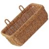 BESTonZON Hanging Woven Storage Basket Vegetable Fruit Keeper Veggies Onion Basket Wall Mount Organizer Entryway Mail Letter Holder Plant Rattan Bin for Home view 1
