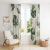 Tropical Palm Leaf Printed Curtains,Vintage Plant Leaves Bohemian Minimalist Style Bedroom Living Room Kitchen Curtains 42x63in view 3