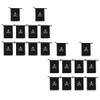 LIFKOME 20pcs Pirate Bags with Drawstring 6x4.5 Inches Suede Pirate Goodie Bags for Pirate Party Favors Black Polyester Pirate Theme Loot Treasure Backpacks Bags Drawstring Bags view 2