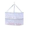 AOKID Herb Drying Rack,3 Layer Hanging Mesh Net,Plant Drying Rack Net,Foldable Hanging Mesh Dryer for Buds,Fruits, Hydroponics Flowers, Vegetables, Fish & Clothes Grey Dual Layer view 1