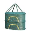 AOKID Herb Drying Rack,3 Layer Hanging Mesh Net,Plant Drying Rack Net,Foldable Hanging Mesh Dryer for Buds,Fruits, Hydroponics Flowers, Vegetables, Fish & Clothes Grey Dual Layer view 2