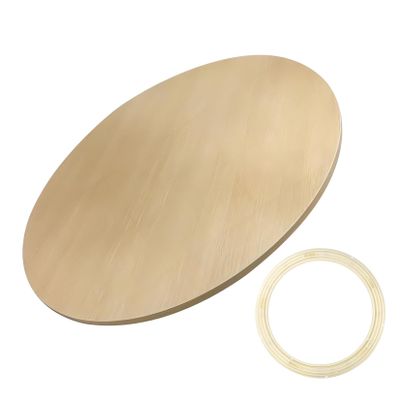 Desktop Lazy Susan Turntable With Silent Swivel Base,  20" 24" 28" 32" 36" 39" Wooden Rotating Plate, Easy To Share Food 360 Rotating Round Swivel Tray
