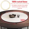 Desktop Lazy Susan Turntable With Silent Swivel Base,  20" 24" 28" 32" 36" 39" Wooden Rotating Plate, Easy To Share Food 360 Rotating Round Swivel Tray view 4