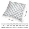 MangGou Botanical Floral Nymphaea Lotus Farmhouse Throw Pillow Water Lily White Linen Cushion Cover Home Decorative Accent Pillow with Zipper 22x22in (84zcvl84u9cp) view 3