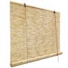 HIAPES Bamboo Blinds - Outdoor Patio Shades, Sun Protection, Breathable for Decks, Porches, Balconies & Backyards view 1