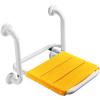 Wall Mounted Shower Seat with Grab Bar Folding Shower Stool Shower Chair Stainless Steel Bathroom Shower Bench for Inside Shower, Adults, Elderly, Pregnant, Entryway (150 KG Weight Capacity) view 1