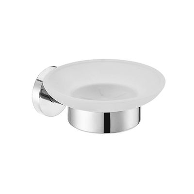304 Stainless Steel Bathroom Glass Shelf Cup Soap Holder Towel Rack Bar Wall Toilet Brush Hanger Chrome Plating Accessories Set,SOAP Dish B