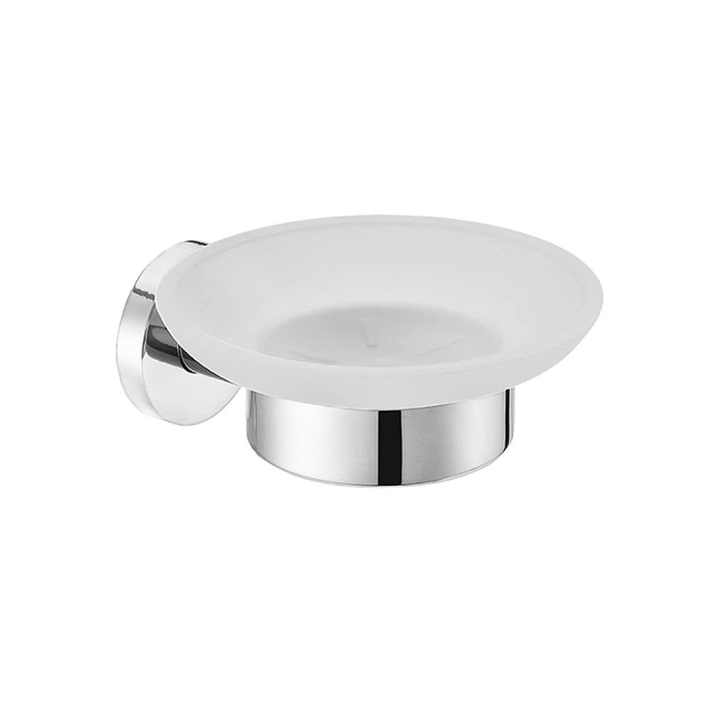 304 Stainless Steel Bathroom Glass Shelf Cup Soap Holder Towel Rack Bar Wall Toilet Brush Hanger Chrome Plating Accessories Set,SOAP Dish B