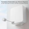 Greensen Clothes Line Extendable, Retractable Clothes Line Wall Clothes Line Wall Dryer Stainless Steel Clothes Line for Indoors and Outdoors, Drying Length of 6 M (9026W White) view 3