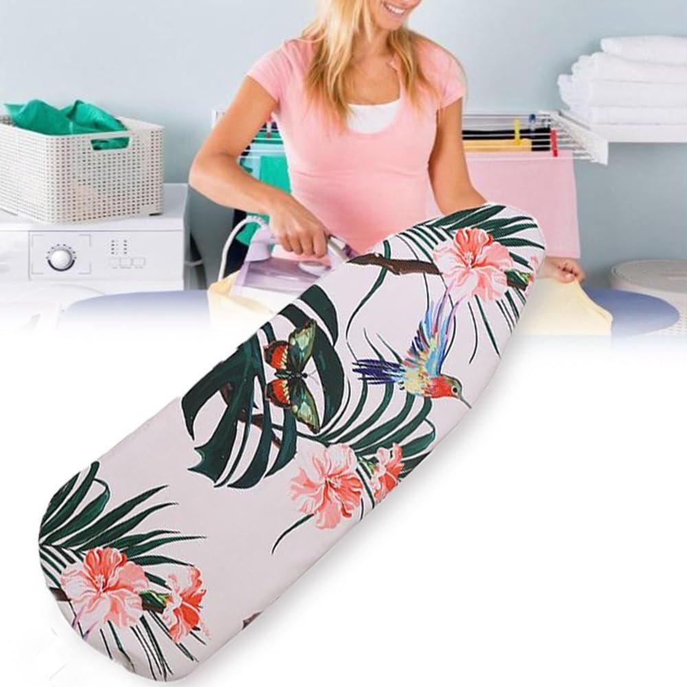 NILZA Replacement Iron Board Cover Thick Padding Ironing Board Cover 5520in, Ironing Board Cover and Pad, Ironing Board Covers, Heat Reflective Standard Size (Color : E)