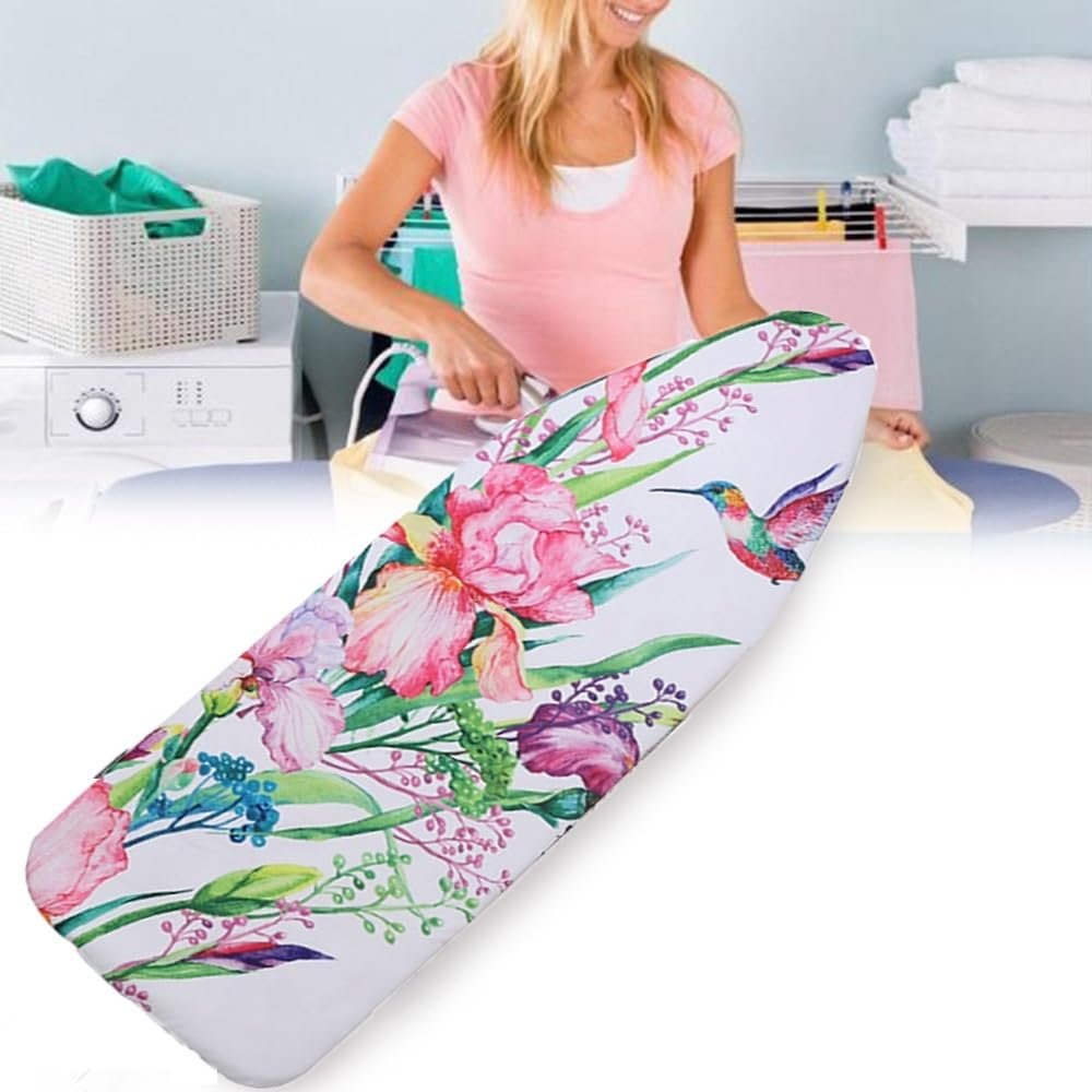 NILZA Replacement Iron Board Cover Thick Padding Ironing Board Cover 5520in, Ironing Board Cover and Pad, Ironing Board Covers, Heat Reflective Standard Size (Color : A)