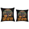 Certified Forklift Operator Fork Around And Find Out Throw Pillow view 3