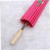 jojofuny Silk Flower Umbrella for Dance Large Decorative Oilpaper Parasol for Weddings Party Supplies and Photography Props Rose Red Reinforced Design view 2