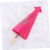 jojofuny Silk Flower Umbrella for Dance Large Decorative Oilpaper Parasol for Weddings Party Supplies and Photography Props Rose Red Reinforced Design view 4