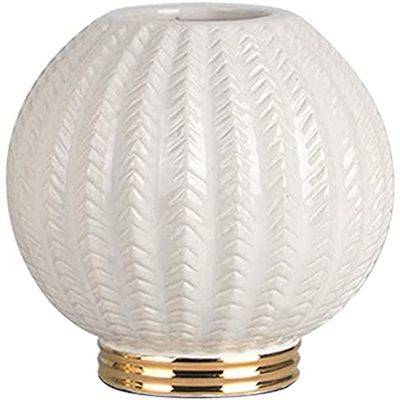 Decorative Vase Origami Ceramic Vase Home Vase Decoration Table Model Room Flower Arrangement Flower Vases (Color : White),White (Color : White)