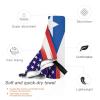 American Puerto Rico Combined Flag Beach Towel Oversized, Microfiber Beach Towel with Pocket Sand Free Beach Blanket Super Lightweight Thin Towels 27.5"x55" view 3