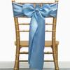 JFDYDM 50 Pack Dusty Blue Chair Sashes, Satin Chair Ribbons for Wedding Party Birthday Reception, Banquets Chairs Decorations, Dusty Blue Satin Chair Bows for Chairs view 4