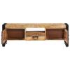 BUKSCYJS Tv Stand with Drawers, TV Display Table, TV Cabinet, Robust and Durable Suitable for hallways, Living Rooms, bedrooms, Offices 47.2"x11.8"x15.7" Solid Wood Mango view 4