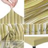 Abstract Golden Brush Dining Chair Covers Set of 4, Stretch Chair Protector Slipcovers Kitchen Chair Seat Covers Washable Chair Cover for Dining Room Party Holiday Mminimalis Geometric view 4