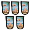 5 Pcs Beach Tropical Cast Iron Handle Covers, Pan Pot Holders for Kitchen Summer Travel Vacation Hot Handle Cover Heat Insulation Sleeves Mitt for Baking Cookware view 1