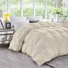 Home Decorative 1000-TC Pinch Pleated Down Alternative Comforter Alaskan Plus 136x120 1-pc Comforte & 2pc Pillow Shams, 600 GSM Micro Fill & 4-8 Corner Tabs & Very Soft Fill Power view 1