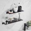 AOKID Floating Shelf,Black Metal Wall Shelf for Living Room,Bathroom, Kitchen,Bedroom,12" Display Shelves for Wall Storage Black 50cm view 2