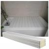 Bathtub Tray Folding Bathtub Cover Shutter Bath Lid, White PVC Wood Grain Bathtub Insulation Cover Dust Board, Waterproof Storage Stand Bathtub Tray, 0.6cm Thickness Multifunctional (Color : White, view 1