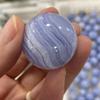 AtkitS Natural Blue Lace Agate Crystal Energy Ball Reiki Healing Gift Room Office Decoration Collection Hand Polished (Size : 60-70g) view 1