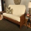 Canton Futon Cover Only Blended Cotton Felt Fits 6 to 8 inch Mattress Zippered Slipcover (Cream, Queen Size) view 2