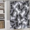 Chess Game Pieces Shower Curtain with Grommets and Hooks Waterproof Bath Curtains for Bathroom Showers Bathtubs Decoration view 3
