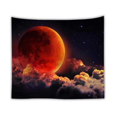 Ocean moon tapestry nature wall tapestry Estyle / 150x130cm