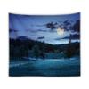 Ocean moon tapestry nature wall tapestry Estyle / 150x130cm view 3