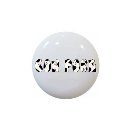 Buckaroo Cowpoke Country by as - Farm Fresh Knobs Design Ceramic Cabinet Kitchen Bathroom Bedroom Furniture Handles or Pulls w/Glossy Finish 1.5 x 1.5 Inches (Cow Poke)