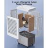Yqyc Evaporative Air Cooler, 3-in-1 Swamp Cooler with 7.5H Timer, Large Water Tank, Scroll Casters, 3 Speed Mode, Industrial Strength Swamp Cooler for Commercial (Size : 50x36x103cm) view 3