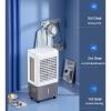 Yqyc Evaporative Air Cooler, 3-in-1 Swamp Cooler with 7.5H Timer, Large Water Tank, Scroll Casters, 3 Speed Mode, Industrial Strength Swamp Cooler for Commercial (Size : 50x36x103cm) view 4