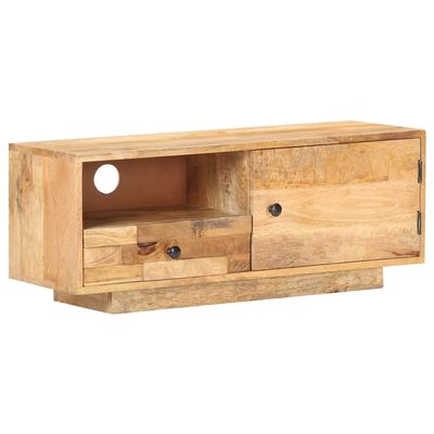 BUKSCYJS Furniture for Bedroom, Wood Tv Console, TV Cabinet, Robust and Durable Suitable for Offices, Living Rooms, bedrooms, playrooms 35.4"x11.8"x13.8" Solid Mango Wood