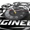 ICECHEN Vinyl Record Wall Clock Architecture Engineer Laser Etched Vinyl Wall Clock Construction Site Blueprint Tower Crane Wall Watch Vinyl Art-Decor view 2