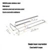 Wine Glass Rack Under Cabinet Metal, Stainless Steel Wire Storage Hanger, Wine Glass Drying Rack, More Convenient To Take And Place, Widen The Mouth Of The Hanging Cup view 3