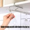 Wine Glass Rack Under Cabinet Metal, Stainless Steel Wire Storage Hanger, Wine Glass Drying Rack, More Convenient To Take And Place, Widen The Mouth Of The Hanging Cup view 4