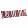 BOBOWUNY Abstract Red White Body Pillow Covers, Modern Minimalist Geometric Stripe Soft Bed Throw Pillowcases Breathable Cooling Long Lumbar Body Pillow Sham Cover for Bed Sofa 20x54 view 1