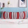 BOBOWUNY Abstract Red White Body Pillow Covers, Modern Minimalist Geometric Stripe Soft Bed Throw Pillowcases Breathable Cooling Long Lumbar Body Pillow Sham Cover for Bed Sofa 20x54 view 2