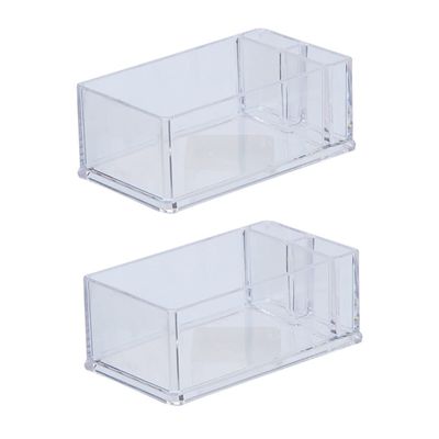 2pcs Acrylic Napkin Holder Tissue Box for Car Plastic Storage Box Dining Table Decor Tissue Holder Rectangular Guest Towel Holder Napkin Holder for Bathroom Desktop Tissue Holder/1623