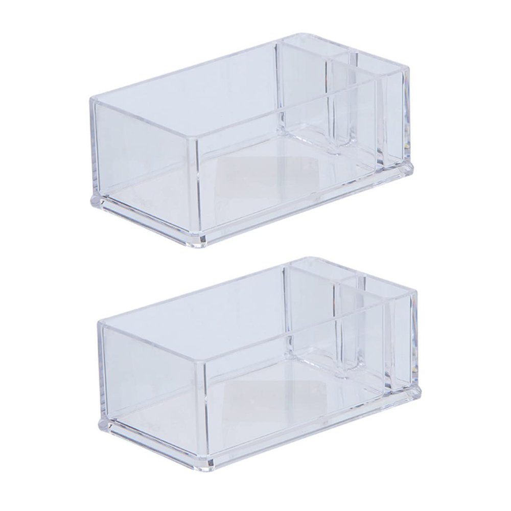 2pcs Acrylic Napkin Holder Tissue Box for Car Plastic Storage Box Dining Table Decor Tissue Holder Rectangular Guest Towel Holder Napkin Holder for Bathroom Desktop Tissue Holder/1623