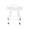 Bath Stools,Shower Stool Bathroom White Foldable Shower Chair Change Shoes Stool Elderly/Handicapped/Pregnant Bath Stool Safety Anti-Slip Chair Max. 130Kg Bathroom Bath Stools view 1
