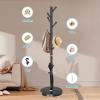 OIRUMIE Coat Rack,Coat Rack Stand with 8 Hooks Umbrella Hoolder Marble Base view 4