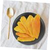 4 Pcs Black Melamine Plate Black Dinner Plates Round Serving Platter Fondue Plates Kitchen Plates Gothic Dinnerware Set Barbecue Melamine Dish Round Plate Flat Bottom Plate Disc/1878 (Color : Blackx5 view 2